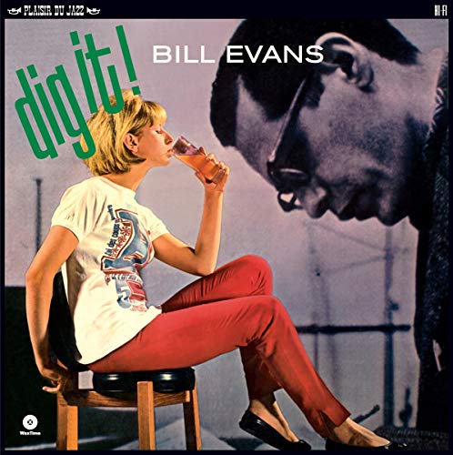 Bill Evans’ “Dig It!” vinyl album cover with woman and gorilla image.
