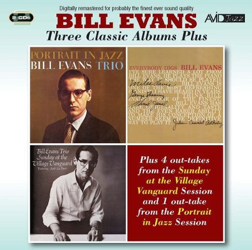 CD cover for Bill Evans’ jazz albums with portrait photos.