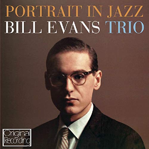 The cover shows a man in glasses and suit, titled "Portrait In Jazz".