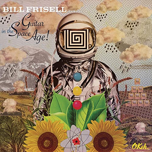CD cover: astronaut with flowers, swirling patterns, and clouds.