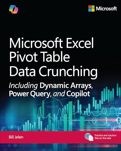 Book cover for “Microsoft Excel Pivot Table Data Crunching” with charts.