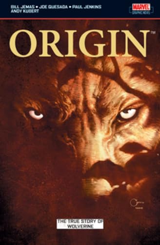 Comic book cover featuring Wolverine’s intense, close-up face and glowing eyes.