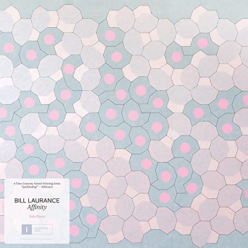 CD cover for Bill Laurance’s “Affinity” featuring a hexagonal pattern.