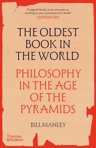 Book cover: "The Oldest Book in the World," with aged paper texture.
