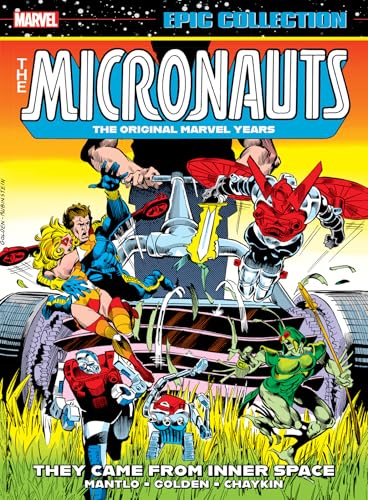 1980s Marvel comic book cover featuring futuristic heroes and robots.