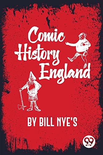 Red book cover with illustrated historical figures and “Comic History of England” title.