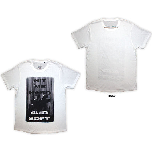 Black Billie Eilish t-shirt, small size, with back graphic print.
