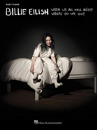 Billie Eilish album cover for easy piano songbook.