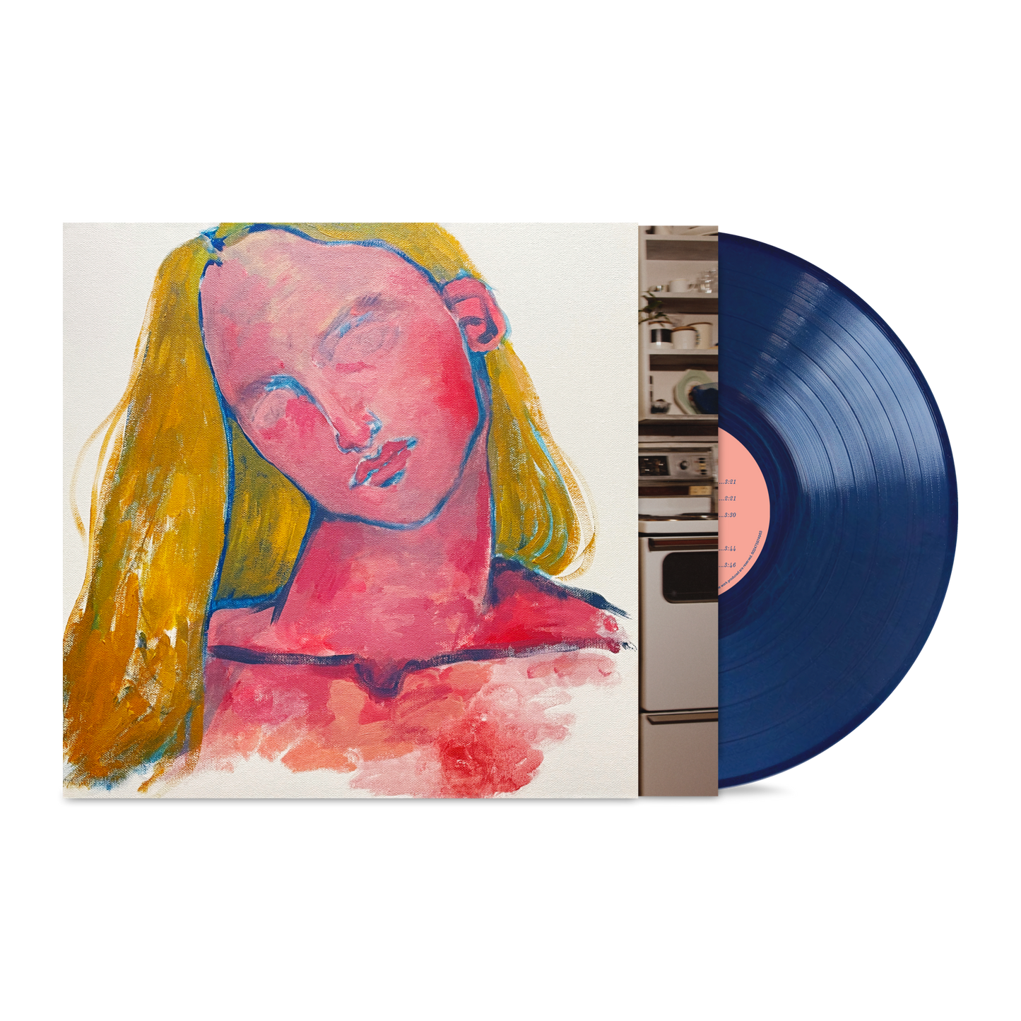 Billie Marten Dog Eared vinyl record album cover art and blue vinyl disc.