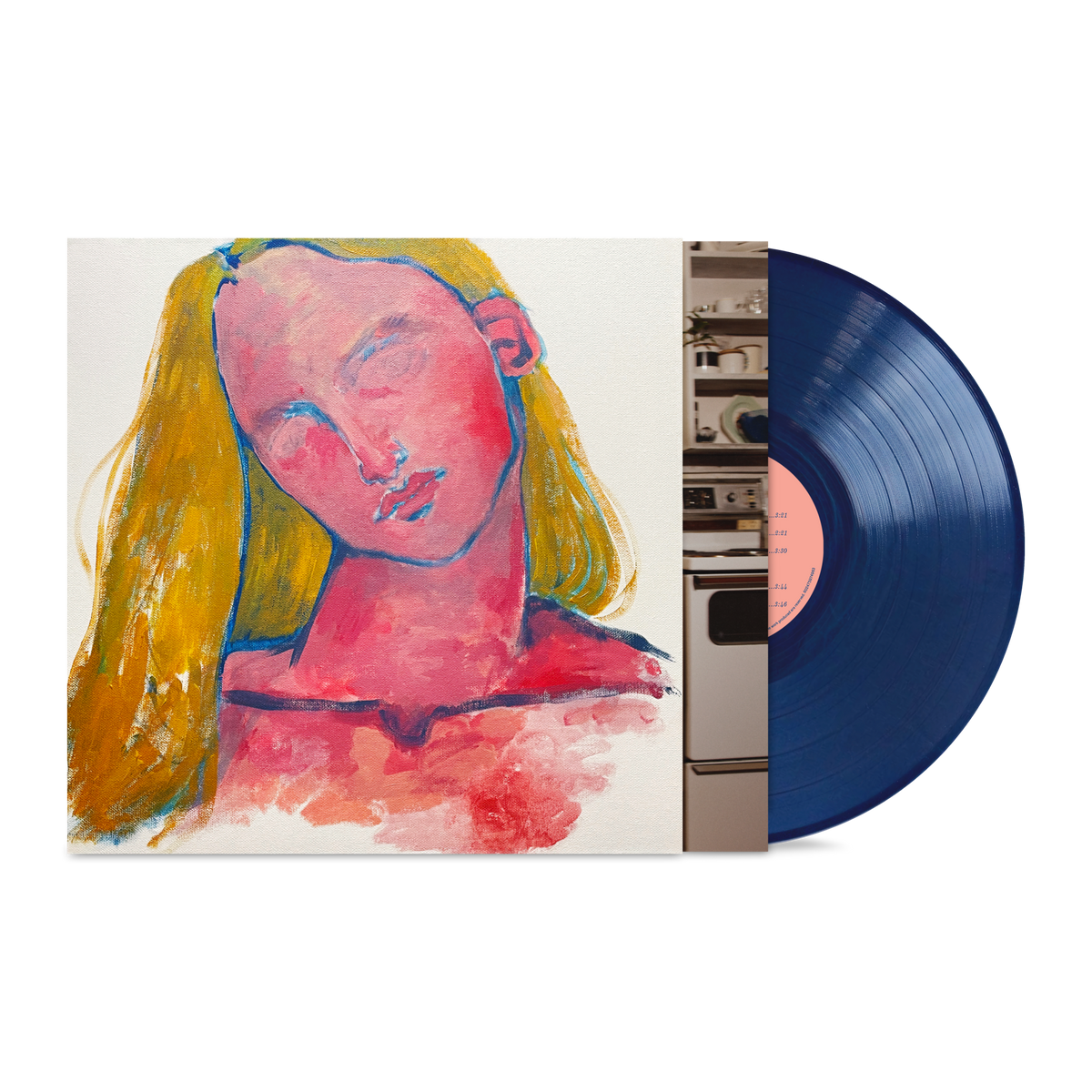 Billie Marten Dog Eared vinyl record album cover art and blue vinyl disc.