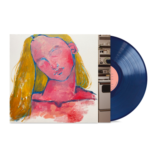 Billie Marten Dog Eared vinyl record album cover art and blue vinyl disc.
