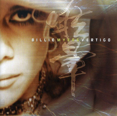 CD cover for Billie Myers’ “Vertigo” featuring a portrait and abstract design.