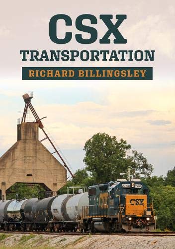 Book cover for “CSX Transportation” featuring a train and grain elevator.