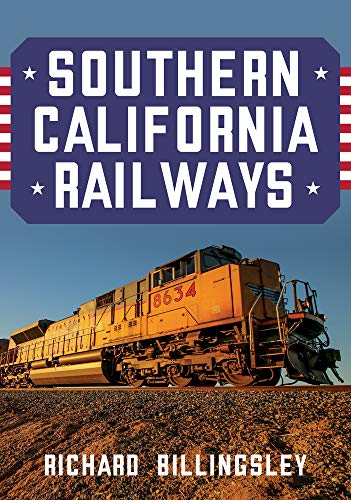 Book cover: "Southern California Railways" with a yellow diesel locomotive.