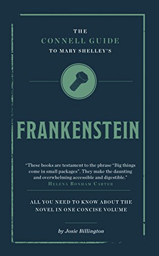 Book cover for "The Connell Guide to Mary Shelley's Frankenstein" with a brain icon.