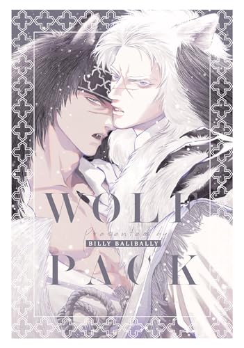Book cover: two anime-style men with wolf-like features, close together.