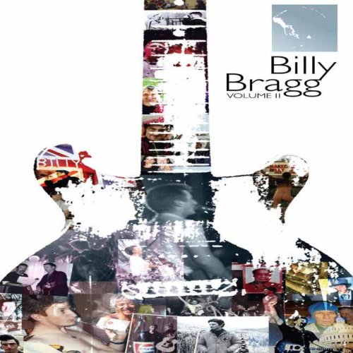 Billy Bragg album cover: guitar-shaped collage of photos and text.