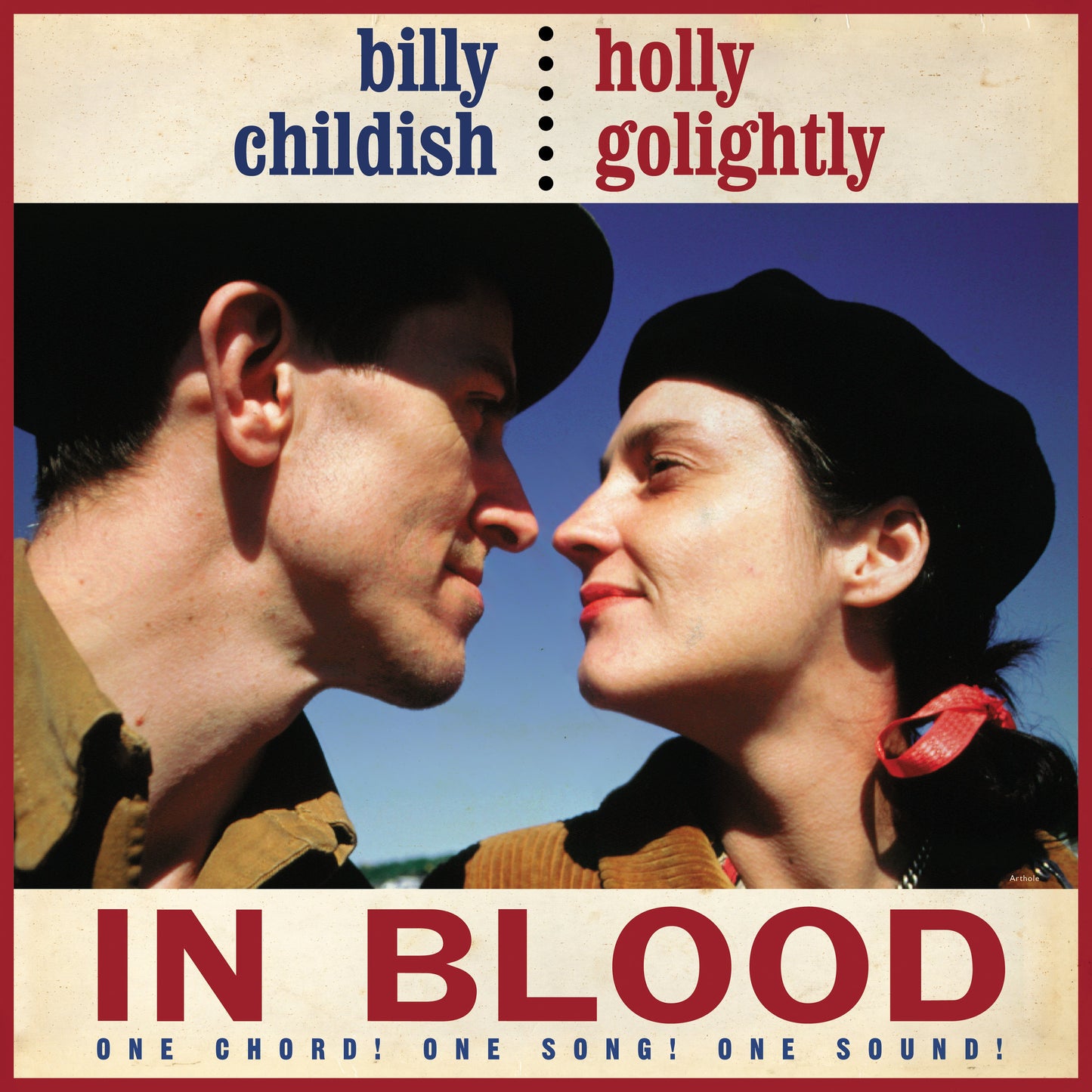 Album cover showing Billy Childish and Holly Golightly facing each other against blue sky.