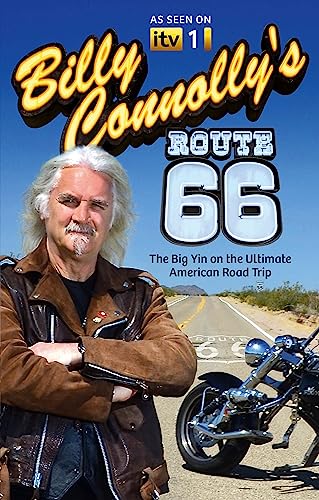 Billy Connolly with motorcycle on Route 66, documentary cover.