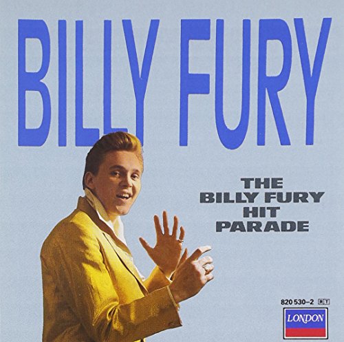CD cover for Billy Fury’s “Hit Parade” featuring a portrait of the singer.