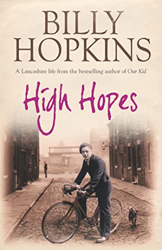Book cover: “High Hopes” featuring a boy with a bicycle in a street.