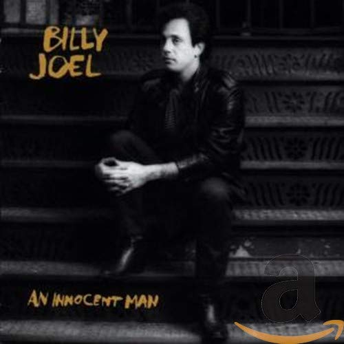 Billy Joel album cover, "An Innocent Man," featuring a portrait of the artist.
