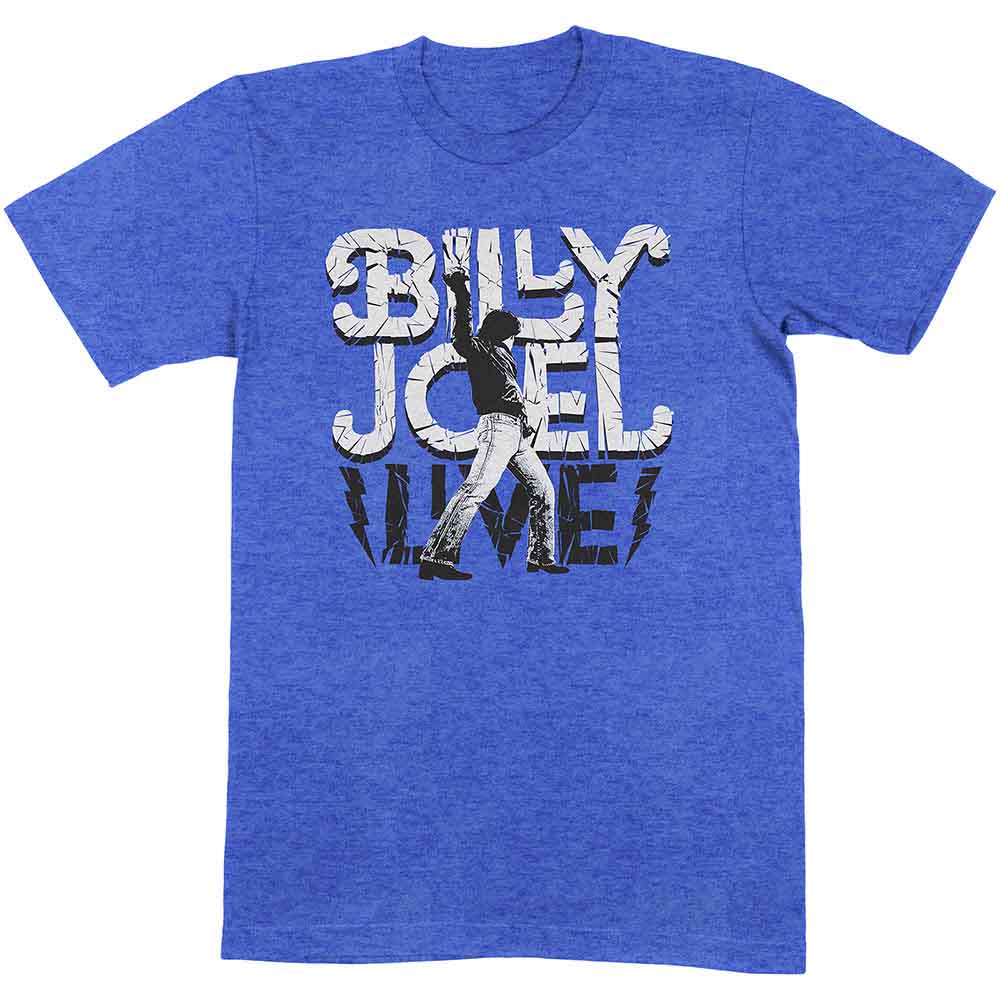 Black t-shirt featuring Billy Joel's "Glass Houses Live" tour artwork, size XX-Large.