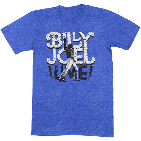 Black t-shirt featuring Billy Joel's "Glass Houses Live" tour artwork, size XX-Large.