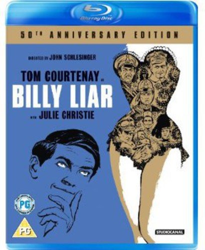 Blu-ray cover for “Billy Liar” featuring Tom Courtenay and Julie Christie.