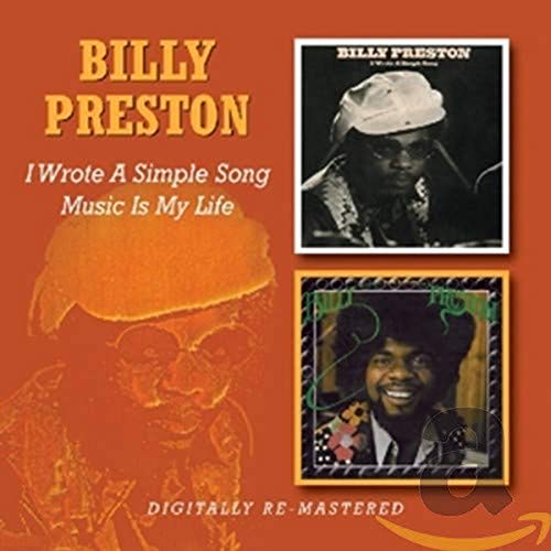 CD cover for Billy Preston’s “I Wrote A Simple Song” with artist portraits.