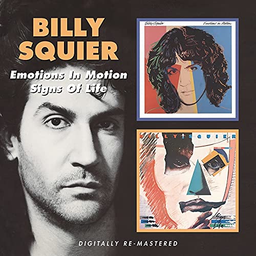 CD cover featuring Billy Squier's portrait and two stylized album art graphics.