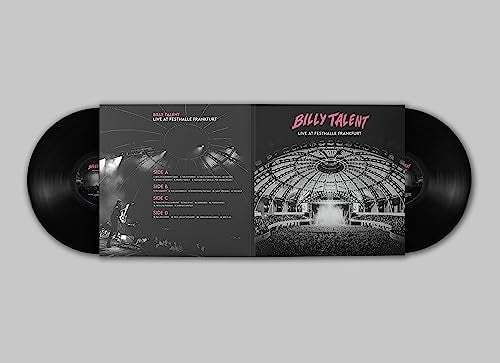 Billy Talent live album vinyl record with black discs and concert imagery.