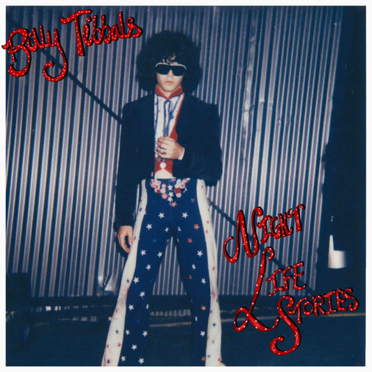Album cover for Billy Tibbals’ “Nightlife Stories” featuring a man in patriotic attire.