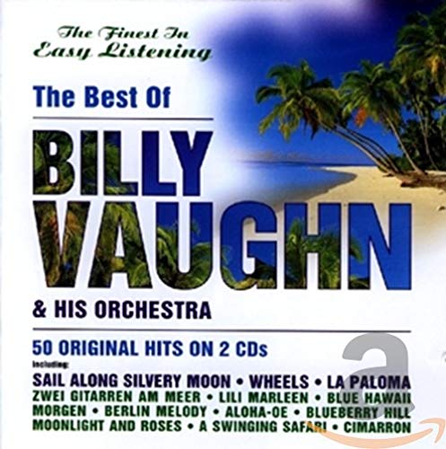 CD cover for The Best of Billy Vaughn and His Orchestra featuring tropical beach scene.