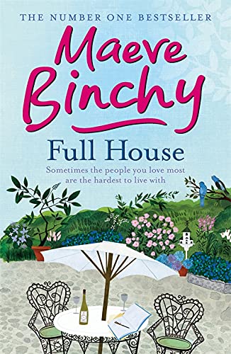 Book cover for "Full House" by Maeve Binchy, with garden illustration.
