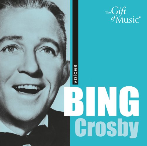 Bing Crosby portrait on CD cover, with blue and black background.