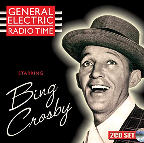 Black and white portrait of Bing Crosby wearing a hat on a CD cover.