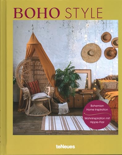 Book cover featuring a cozy, textured bohemian-style interior with a hanging chair.