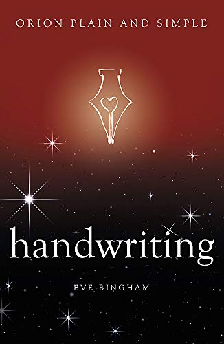 Book cover: "Handwriting" by Eve Bingham, featuring a pen nib illustration.