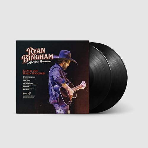 Ryan Bingham's "Live At Red Rocks" double vinyl record with album cover.