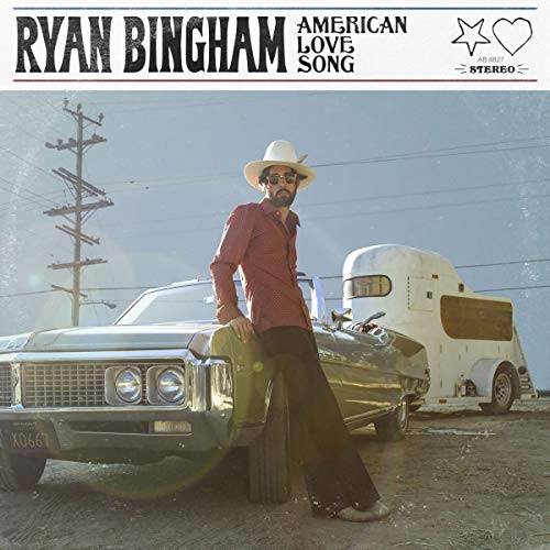 Vinyl album cover featuring a man leaning on a vintage car.