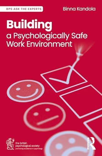 Book cover: "Building a Psychologically Safe Work Environment" with emotive faces.