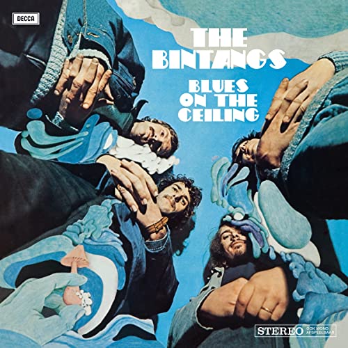 Album cover for The Bintangs’ “Blues On The Ceiling” featuring four figures.