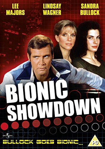 DVD cover featuring Lee Majors, Lindsay Wagner, and Sandra Bullock against a red background.