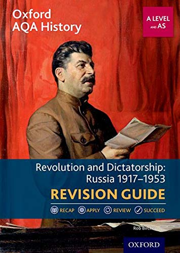 History revision guide cover featuring Stalin and red drapery.