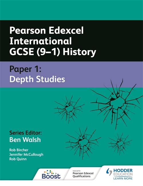 Textbook cover: Pearson Edexcel International GCSE (9–1) History, Paper 1.