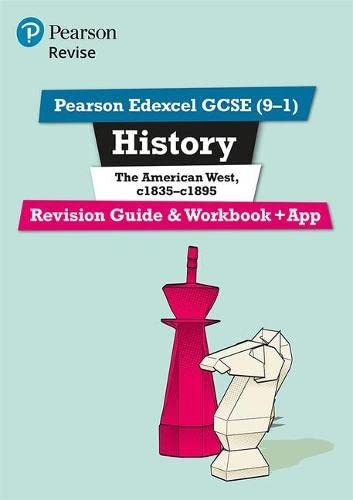 Pearson Revise Edexcel GCSE History book cover featuring a cowboy hat and horse.