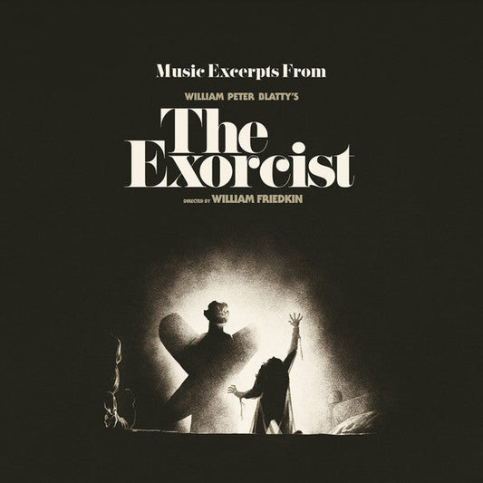 Vinyl cover for The Exorcist featuring a silhouetted figure standing before a bright light.