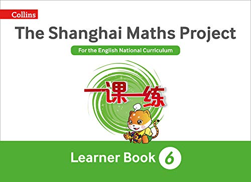 Year 6 Maths learner book cover with cartoon cat and Chinese characters.