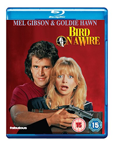 Blu-ray cover for "Bird on a Wire" featuring Mel Gibson and Goldie Hawn.
